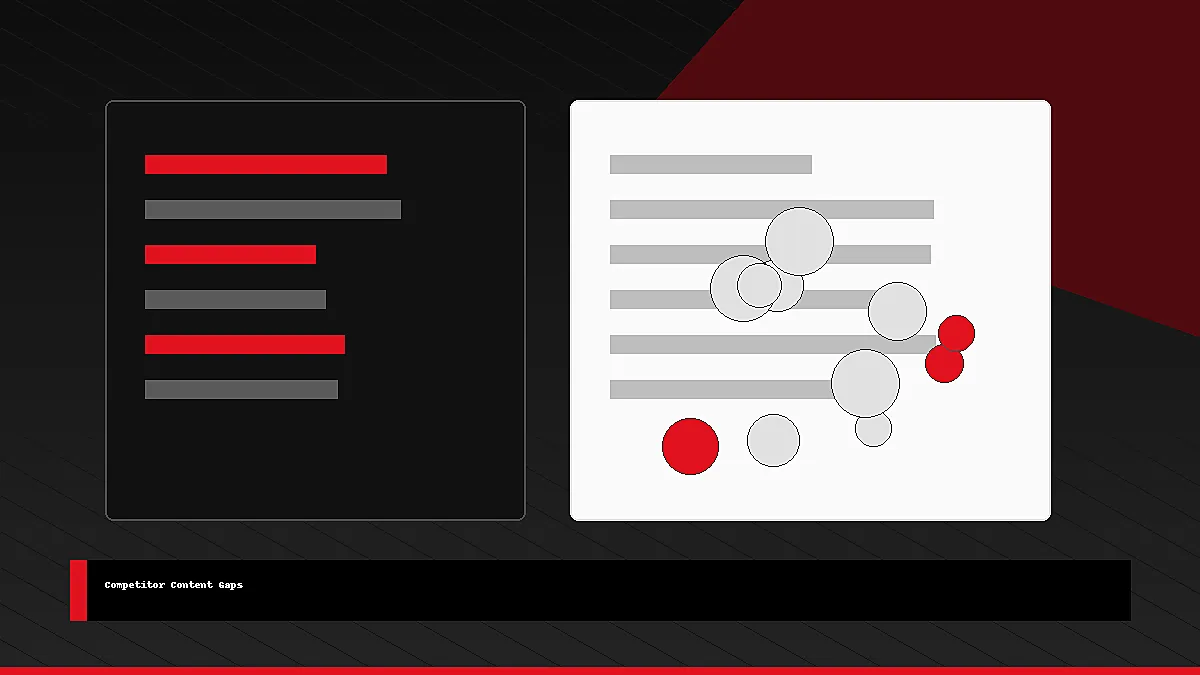Competitor comparison dashboard visual