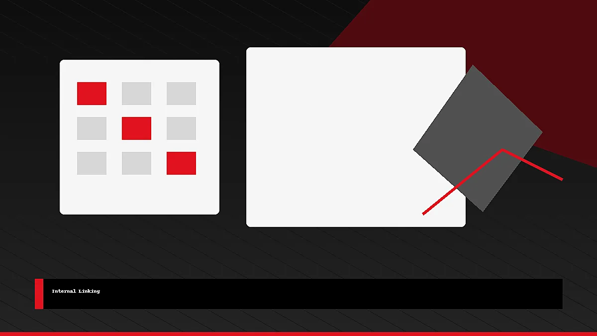 Website architecture and internal linking visual
