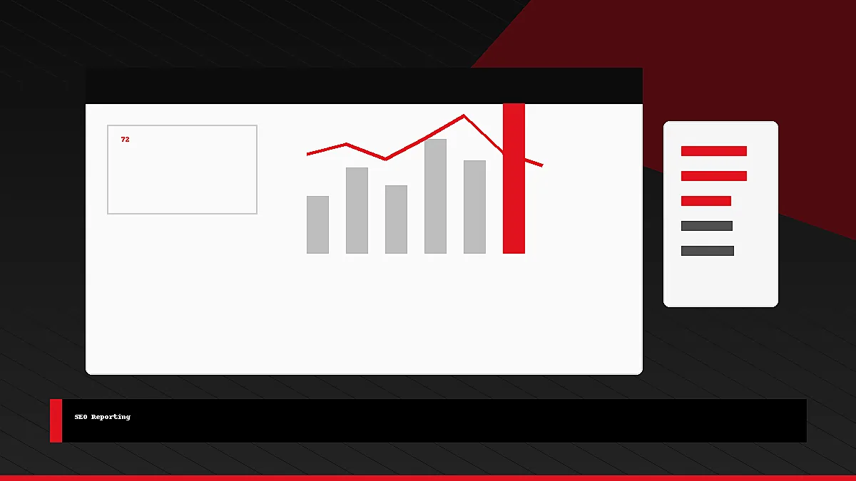 Executive SEO report and charts visual