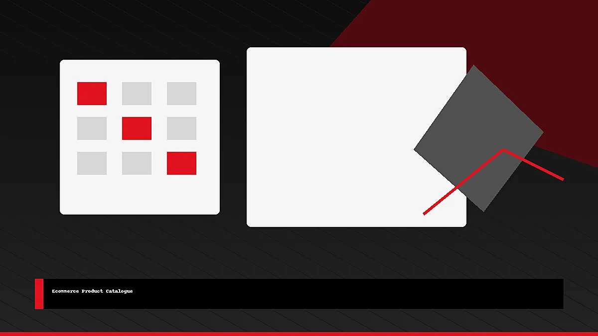 Ecommerce product catalogue and retail analytics visual